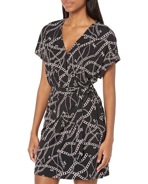 michael kors faux wrap fit &|Michael Kors Women's Printed Faux.